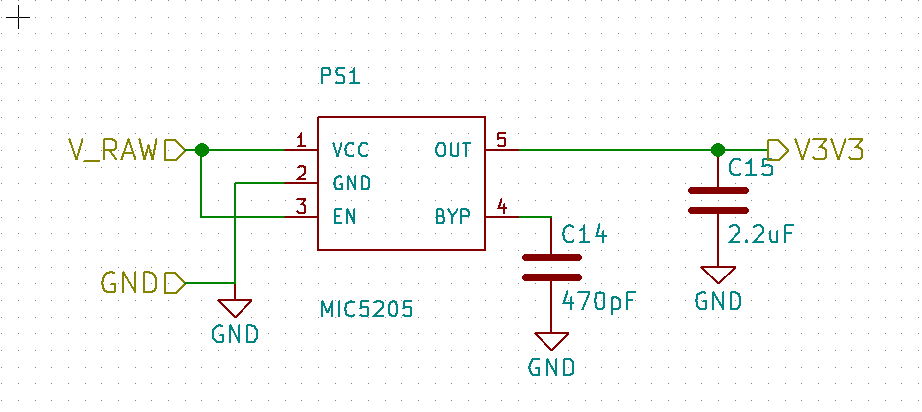 3v3 LDO schematic